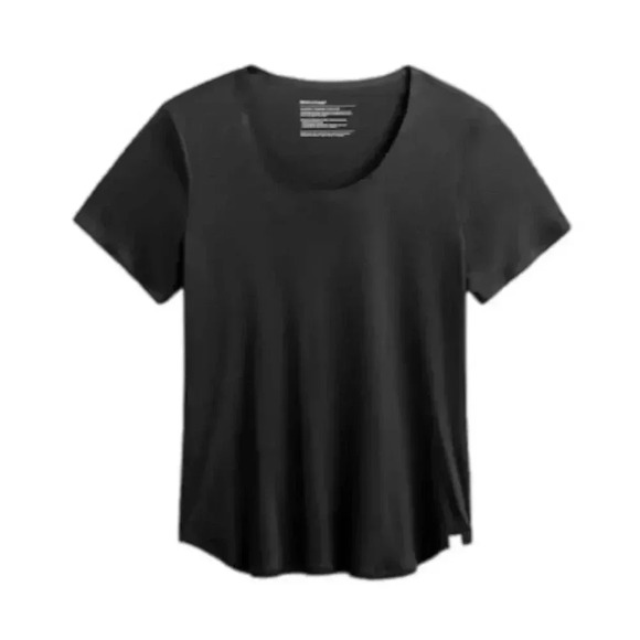 NWT Ministry of Supply Women's Luxe Touch Tee Shirt Black Comfort Stretch XS/S - Picture 4 of 12